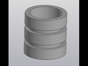 Flowerpot 3 levels 3D-printmodel