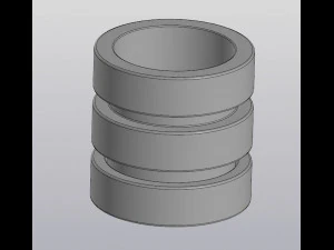 Flowerpot 3 levels 3D Print Model