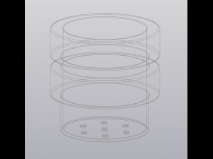 Flowerpot 3 levels 3D-printmodel