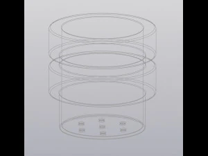 Flowerpot 3 levels 3D Print Model