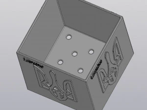 Flowerpot Ukraine 3D Print Model
