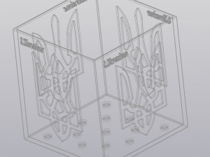 Flowerpot Ukraine 3D Print Model