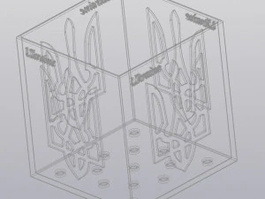 Flowerpot Ukraine 3D Print Model