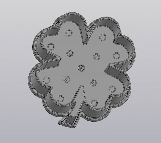 Flowerpot Clover 3D Print Model .c4d .max .obj .3ds .fbx .stl .blend 