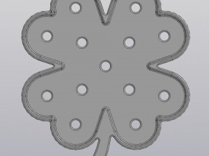 Flowerpot Clover 3D Print Model