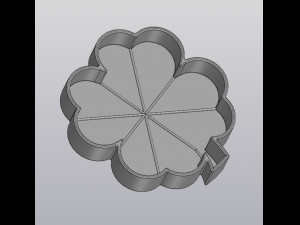 Flowerpot Clover 3D Print Model