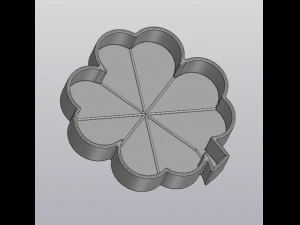 Flowerpot Clover 3D Print Model