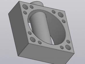 Square vase 3D Print Model