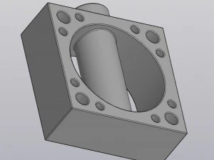 Square vase 3D Print Model