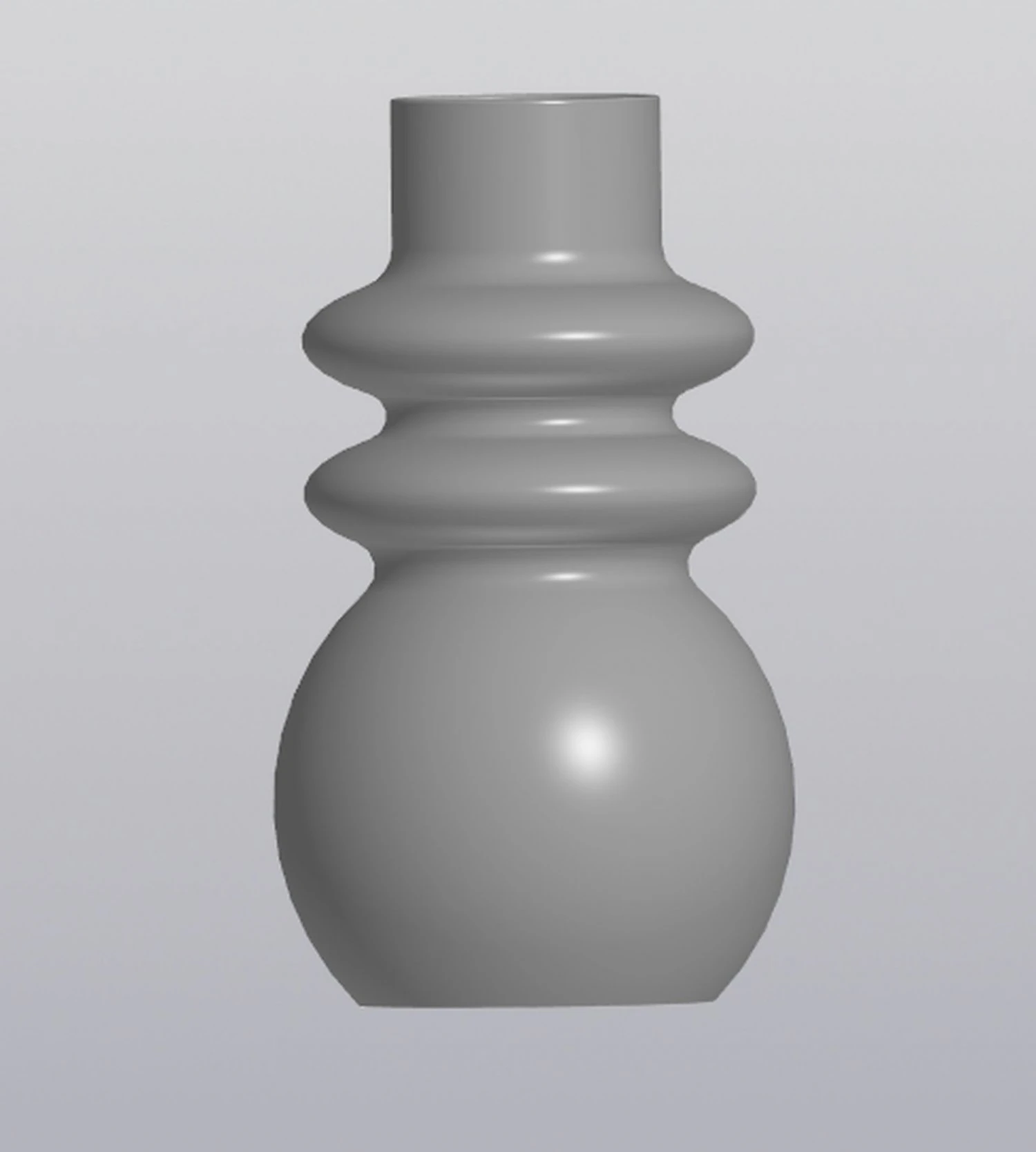 Elegant vase 3D Print Model .c4d .max .obj .3ds .fbx .stl .blend 