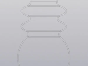 Elegant vase 3D Print Model