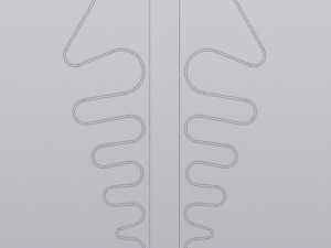 Fish bone vase 3D 打印模型