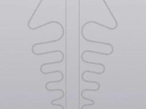 Fish bone vase 3D Print Model