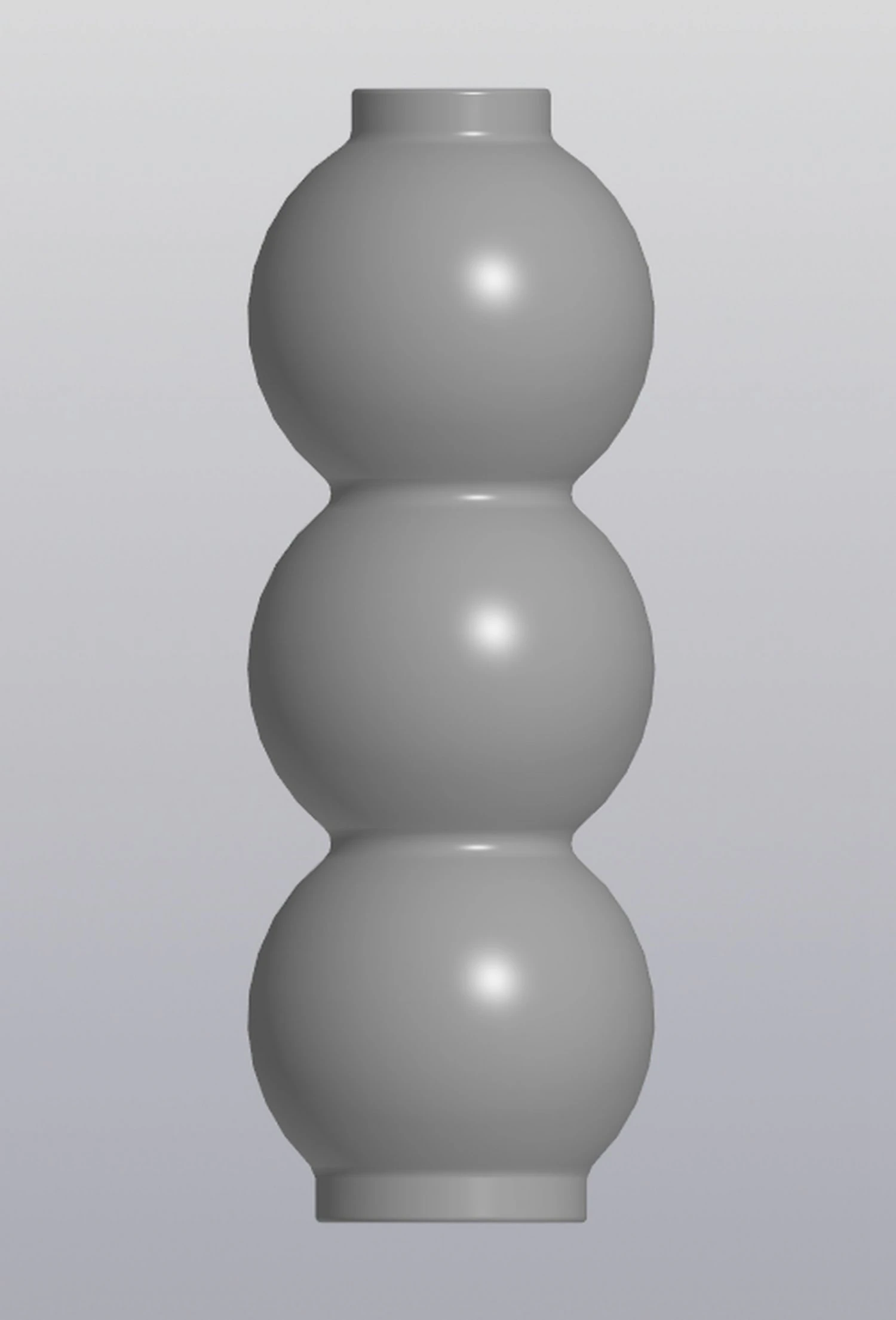 3 bulbs vase 3D Print Model .c4d .max .obj .3ds .fbx .stl .blend 
