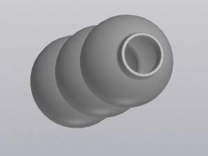 3 bulbs vase 3D Print Model