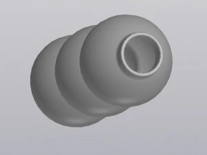 3 bulbs vase 3D Print Model
