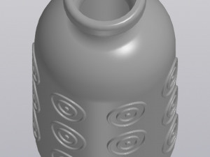 Patterned vase Model Cetak 3D