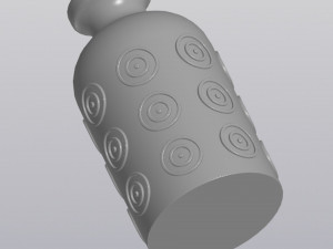 Patterned vase Model Cetak 3D
