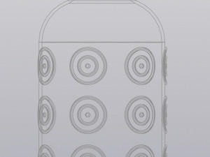 Patterned vase Model Cetak 3D