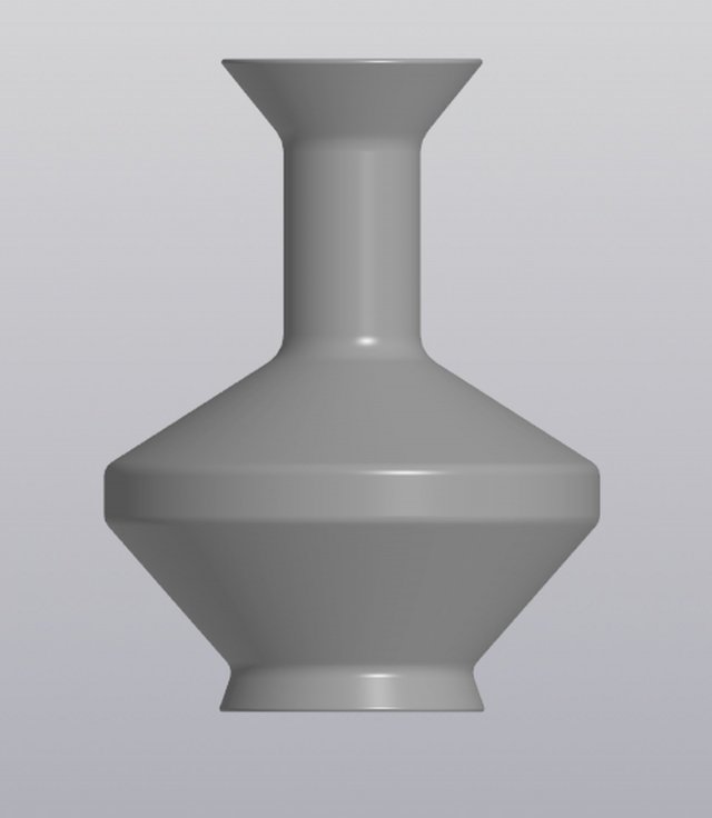 Vase Bottle Model Cetak 3D .c4d .max .obj .3ds .fbx .stl .blend
