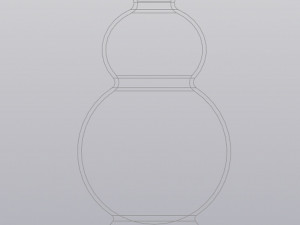 Vase Lady 3D Druckmodell