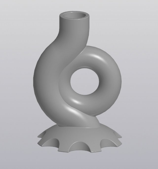 Vase Snail 3D Print Model .c4d .max .obj .3ds .fbx .stl .blend
