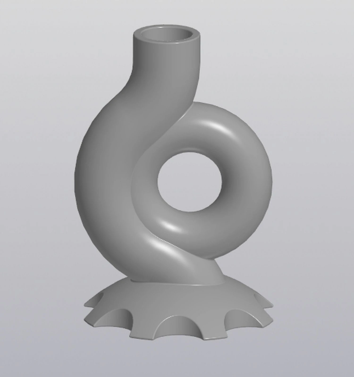Vase Snail 3D Print Model .c4d .max .obj .3ds .fbx .stl .blend 