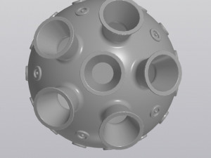 Vase 6 Pipes 3D Принт Модель