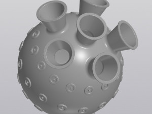 Vase 6 Pipes 3D Принт Модель