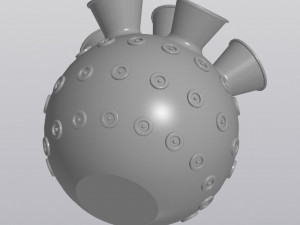 Vase 6 Pipes 3D Принт Модель