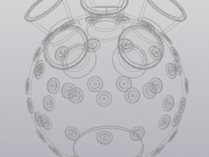 Vase 6 Pipes 3D Принт Модель