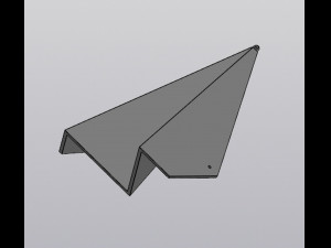 Hanging decor Paper airplane Modello di stampa 3D