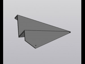 Hanging decor Paper airplane 3D Print Model