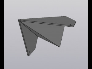 Hanging decor Paper airplane 3D Print Model