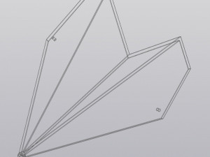 Hanging decor Paper airplane 3D Print Model