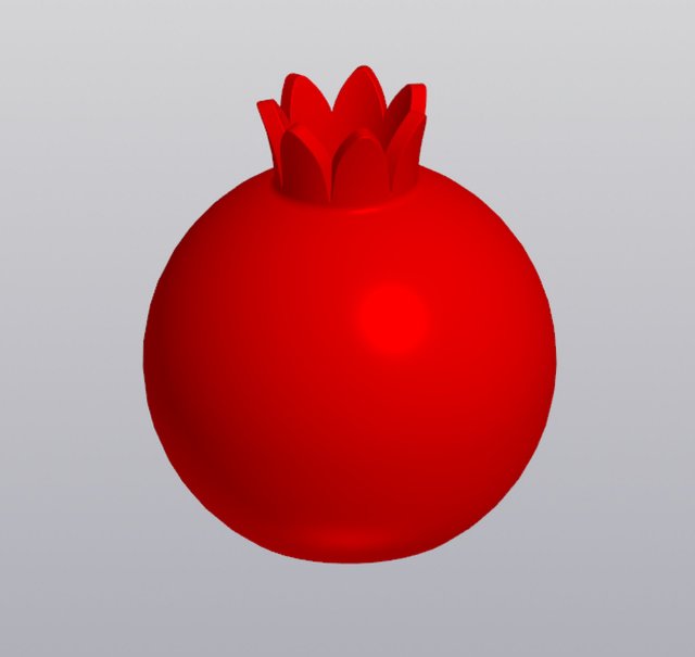 Vase Pomegranate 3D Baskı Modeli .c4d .max .obj .3ds .fbx .stl .blend 
