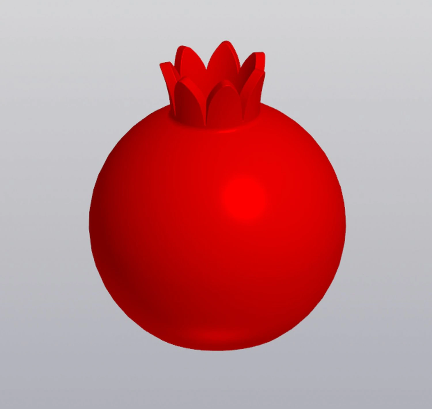 Vase Pomegranate 3D Print Model .c4d .max .obj .3ds .fbx .stl .blend 