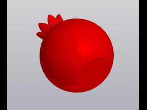 Vase Pomegranate 3D Baskı Modeli