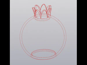 Vase Pomegranate 3D Print Model
