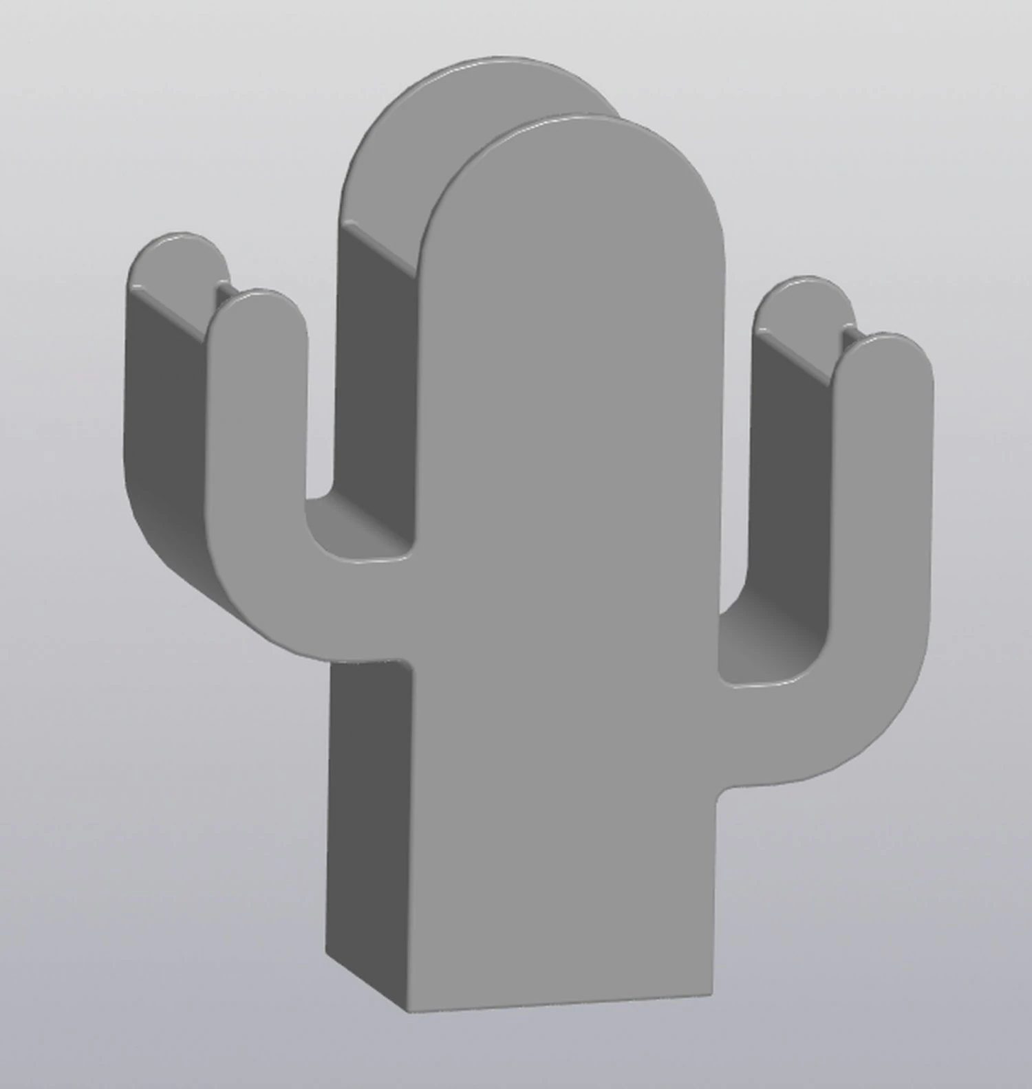 Pencil holder Vase Cactus 3D Print Model .c4d .max .obj .3ds .fbx .stl .blend