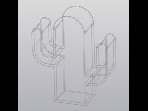 Pencil holder Vase Cactus Modelo de impresión 3D