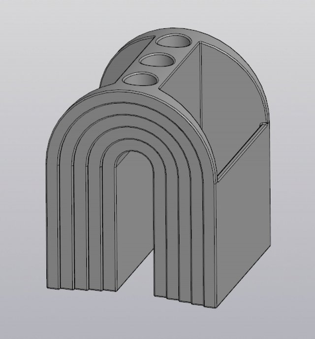 Rainbow penholder Modello di stampa 3D .c4d .max .obj .3ds .fbx .stl .blend 