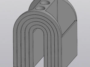 Regenbogen-Stifthalter 3D Druckmodell