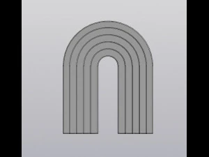 Portal&aacute;pices arco&iacute;ris Modelo de impresión 3D