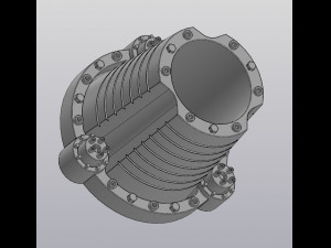 Flowerpot Techno 3D Druckmodell