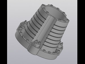 Flowerpot Techno 3D Druckmodell