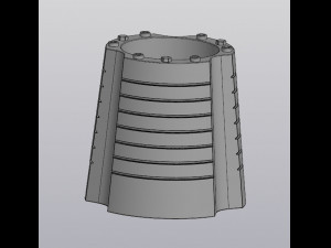 Flowerpot Techno 3D Druckmodell