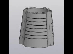 Flowerpot Techno 3D Print Model