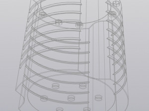 Flowerpot Techno 3D Druckmodell