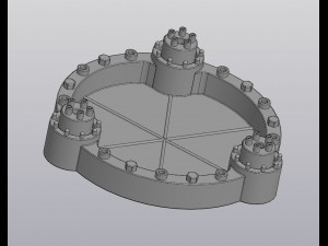 Flowerpot Techno 3D Druckmodell
